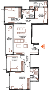 godrej barca 3 BHK