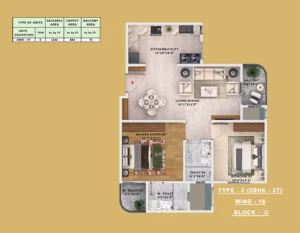 Sattva Vasanta Skye 2 bhk