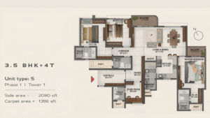 nambiar district25 3.5 bhk