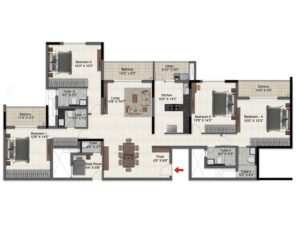 prestige glenbrook 4bhk