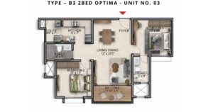 Prestige Southern Star 2 BHK