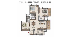 Prestige Southern Star 3 BHK
